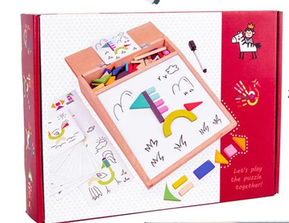 🧲 Puzzle Magnétique Montessori – Tableau Créatif & Éducatif pour Enfant