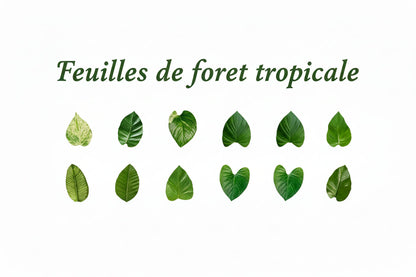 Lot d'autocollants Feuilles d'Automne en Washi Montessori Eco-Friendly