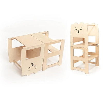 Tour d'Observation Montessori Élégant (non peint)