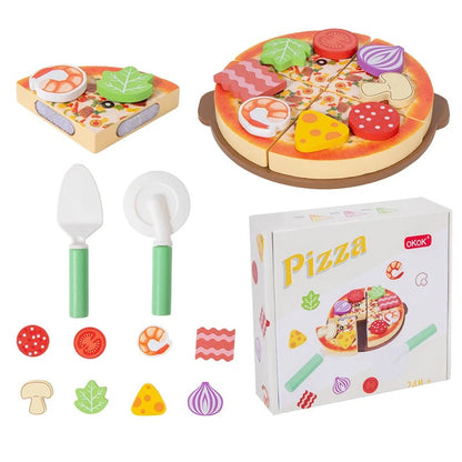 Montessori Pizza – Jeu Éducatif en Bois pour Enfant (Dès 2 ans)