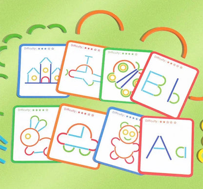 Puzzle en Bois Montessori : Jeu d'Intelligence Créative pour Enfants de 3 ans