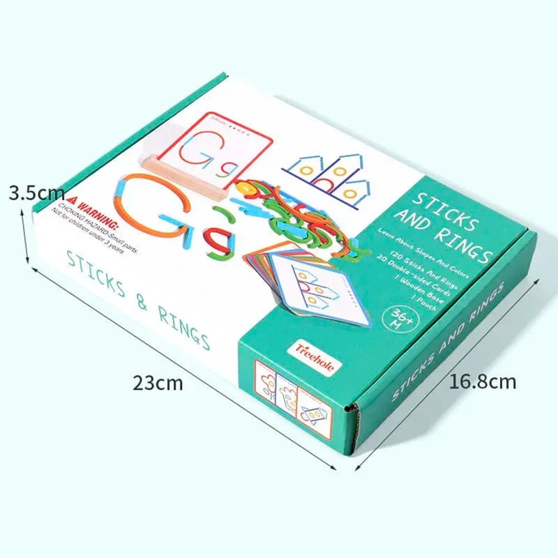 Puzzle en Bois Montessori : Jeu d'Intelligence Créative pour Enfants de 3 ans