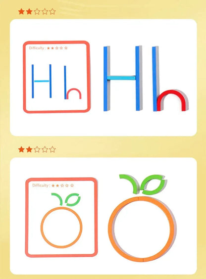 Puzzle en Bois Montessori : Jeu d'Intelligence Créative pour Enfants de 3 ans
