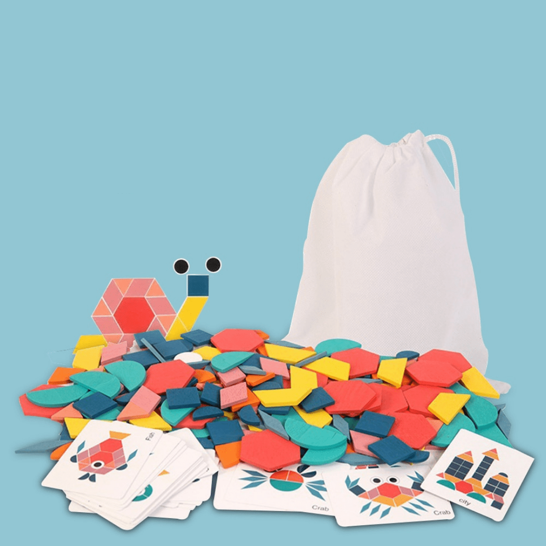Puzzle géométrique Montessori - 180 pièces
