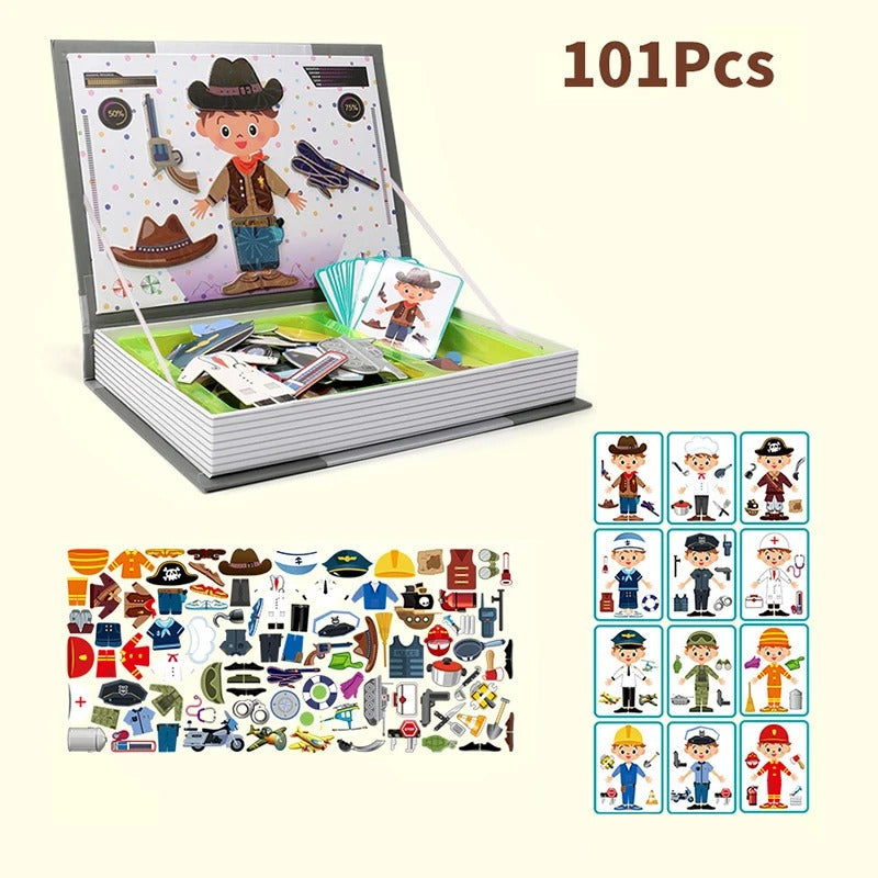 🧩 Puzzle Magnétique Métiers Montessori | Jeu Éducatif et Créatif