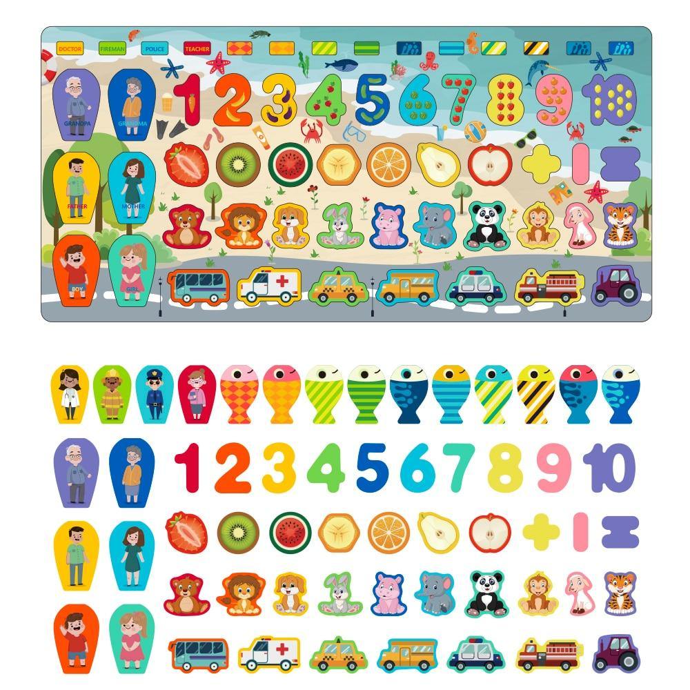 Puzzle Montessori Objets et Animaux Montessori - Collection Éducative