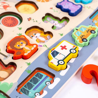 Puzzle Montessori Objets et Animaux Montessori - Collection Éducative