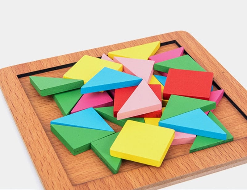 Puzzle Tangram Montessori Formes Géométriques