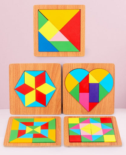 Puzzle Tangram Montessori Formes Géométriques