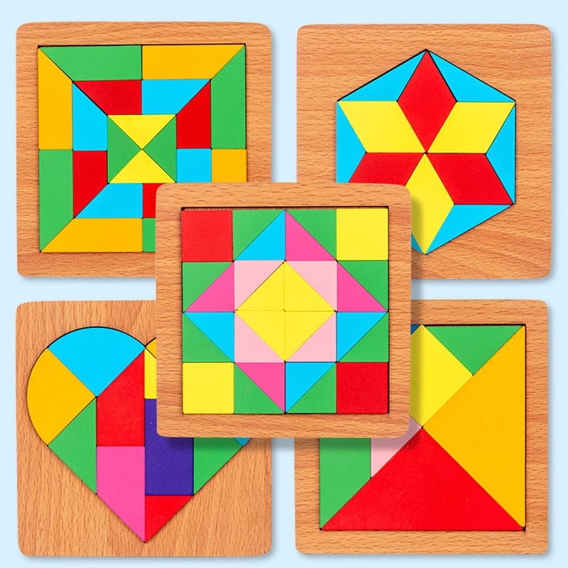Puzzle Tangram Montessori Formes Géométriques