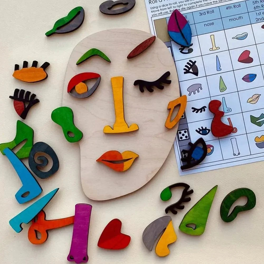 Puzzle Visage Artistique pour Enfants Montessori - Édition Spéciale