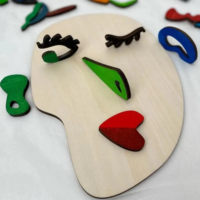 Puzzle Visage Artistique pour Enfants Montessori - Édition Spéciale