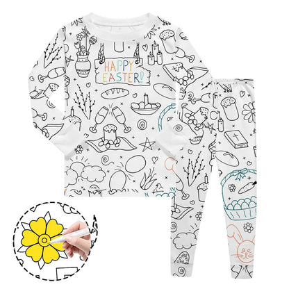 Coloriage Montessori Pyjama