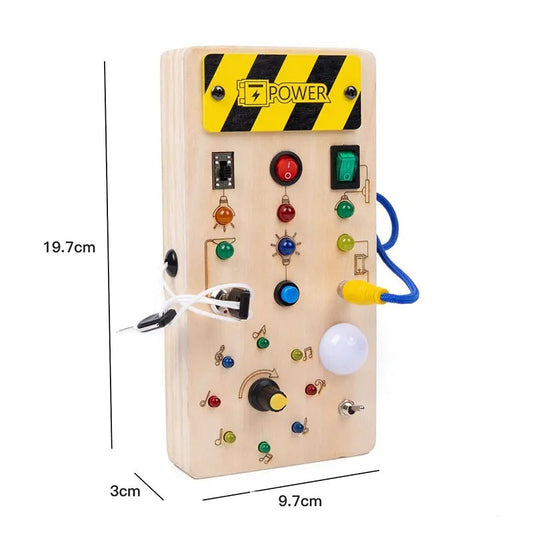 Tableau d'activités interactif Montessori avec LED