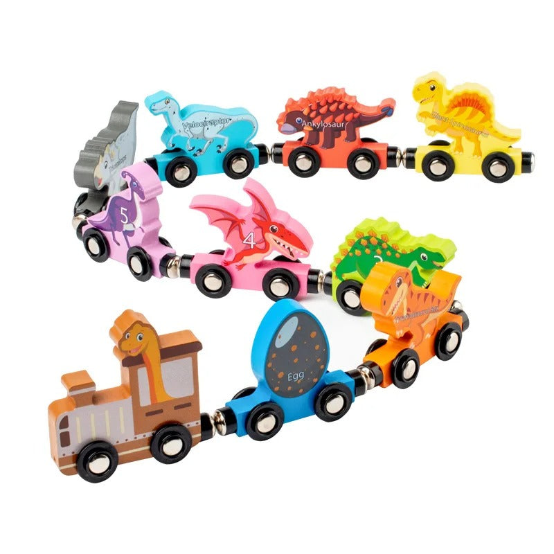 Train magnétique en bois Montessori - Collection ÉduKids
