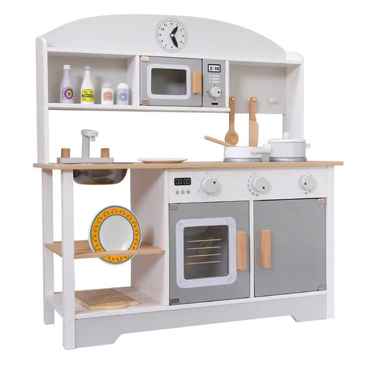 Ensemble Cuisine pour Enfants Jouet de Simulation 24PCS Accessoires Blanc